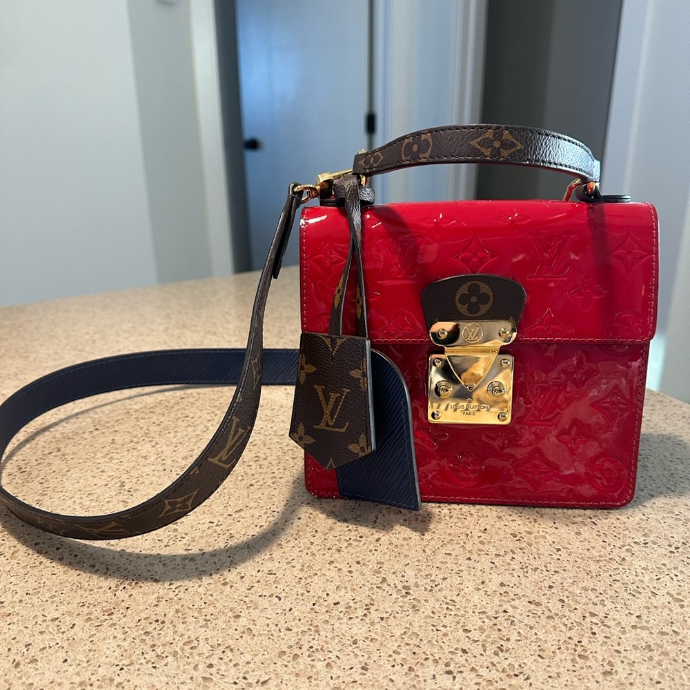 Louis Vuitton Red and Brown Women's Bag